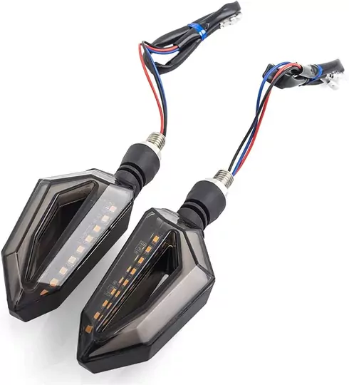 Amerikan Park Modüllü Çift Renk Motosiklet Sinyal LED Takımı 12V DRL Universal Amerikan Park Modüllü Çift Renk Motosiklet Sinyal LED Takımı 12V DRL Universal