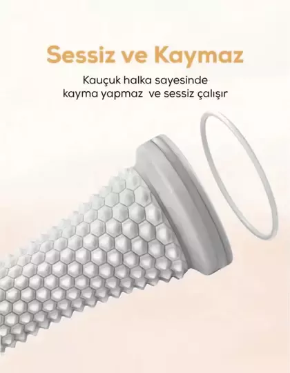 Ayak Masaj Silindiri - Derin Doku Masajı İçin Yüksek Performanslı Silindir Gri