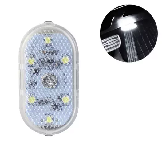 Dokunmatik Sensörlü Mini 6 Led Lamba USB Şarj Edilebilir Mıknatıslı Torpido Lambası Beyaz Renk