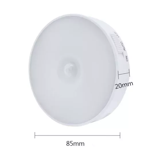 Hareket Sensörlü USB Şarj Edilebilir Mıknatıslı Günışığı LED Işık Lamba Dolap İçi Ev Gece Lambası