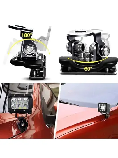 2 Adet Kaput Üstü Led Montaj Ayağı Off Road Led Montaj Aparatı