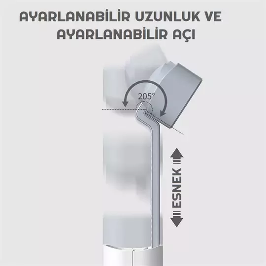 4in1 4500mAh 3 Kademe Işıklı Şarj Edilebilir Masa Lambası Powerbank Telefon Standı Fener