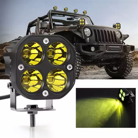4 LED Çalışma 40W Motosiklet Off Road Tekne Çalışma Lambası Sis Farı 4 LED Çalışma 40W Motosiklet Off Road Tekne Çalışma Lambası Sis Farı
