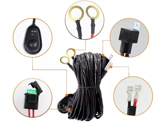 300W 16 AWG Kablo Demeti 15A Off Road Led Açma Kapama Kumandalı Kablo 300W 16 AWG Kablo Demeti 15A Off Road Led Açma Kapama Kumandalı Kablo