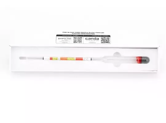 26Cm Üçlü Ölçek Hidrometre Fermante Alkol Ölçüm Cihazı 26Cm Üçlü Ölçek Hidrometre Fermante Alkol Ölçüm Cihazı