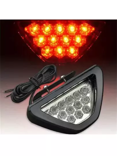 Her Araca Uyumlu F1 Üçgen Arka Fren Lambası Yanar Söner Kırmızı 12 Ledli Her Araca Uyumlu F1 Üçgen Arka Fren Lambası Yanar Söner Kırmızı 12 Ledli