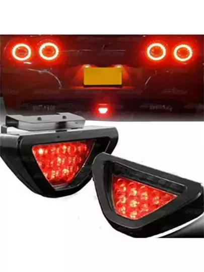 Her Araca Uyumlu F1 Üçgen Arka Fren Lambası Yanar Söner Kırmızı 12 Ledli Her Araca Uyumlu F1 Üçgen Arka Fren Lambası Yanar Söner Kırmızı 12 Ledli