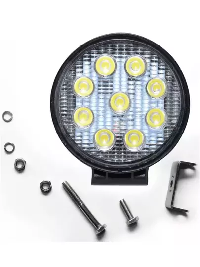 22W Kare 9 Ledli Sis Farı Off Road Çalışma Tekne Lambası