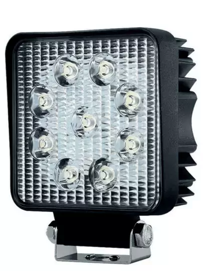 22W Kare 9 Ledli Sis Farı Off Road Çalışma Tekne Lambası