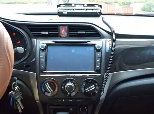S6 12v Çakmaklık Girişli Cam Içi Vantuzlu Yanıp Sönen Ledi Turuncu Beyaz