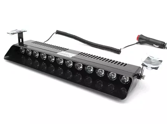 S12 12V Çakmaklık Girişli Cam Içi Vantuzlu Yanıp Sönen Ledi Turuncu Beyaz 12 Ledli