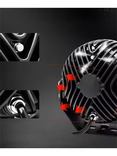 16w Yuvarlak 9 Ledli Kombo Sis Farı Off Road Çalışma Tekne Lambası