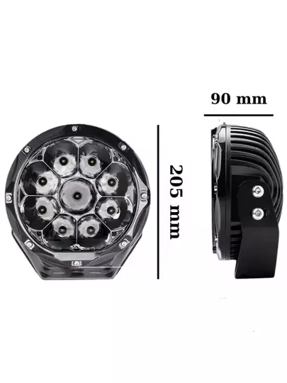 90w Yuvarlak 9 Ledli Sis Farı Off Road Çalışma Tekne Lambası