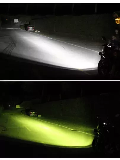 30w Yuvarlak Sarı Cam Tek Ledli Sis Farı Off Road Çalışma Tekne Lambası