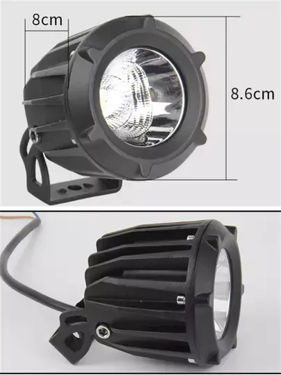 30w Yuvarlak Tek Ledli Sis Farı Off Road Çalışma Tekne Lambası