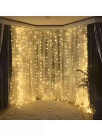 Kumandalı 8 Ayrı Moda Sahip 3 mx3 m 300 Cm X 300 cm Perde Led 10 Saçaklı Gün Işığı Kumandalı 8 Ayrı Moda Sahip 3 mx3 m 300 Cm X 300 cm Perde Led 10 Saçaklı Gün Işığı