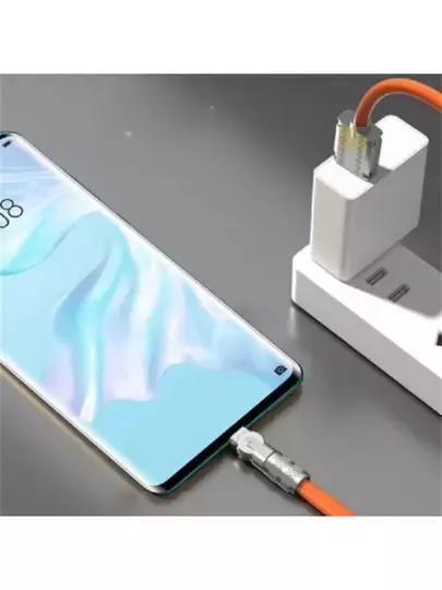Iphone 180 Derece Lightning Dönebilen Şarj Kablosu Oynar Başlıklı Metal Uçlu 1.2 Metre
