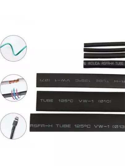 Isıyla Daralan Makaron Kablo Seti 127 Parça Kablo Tamir Kiti