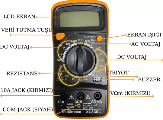 Xl830l Dijital Multimetre Led Ekranlı Avometre Mini Ölçü Aleti 9v Pil Hediyeli Cep Multimetresi Xl830l Dijital Multimetre Led Ekranlı Avometre Mini Ölçü Aleti 9v Pil Hediyeli Cep Multimetresi