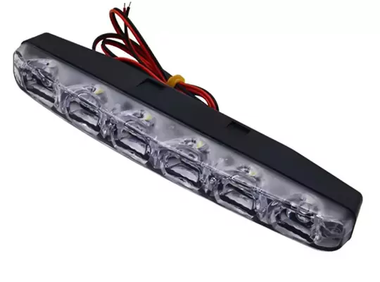 2 Adet Drl 6 Led'li Turuncu Beyaz Işıklı Gündüz Ledi Su Geçirmez