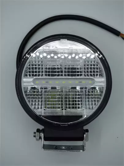 Beyaz Işık 24 Watt Siyah Yuvarlak Off Road 12/24v Çalışma Tekne Lambası