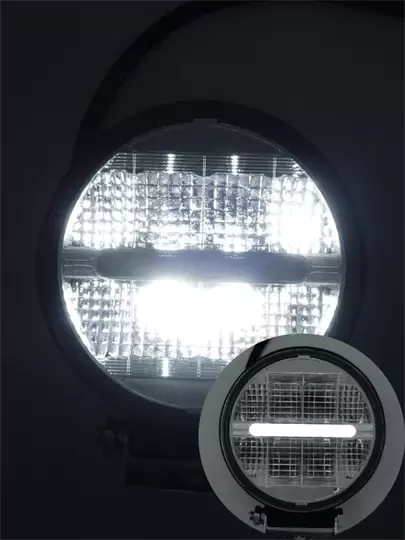 Beyaz Işık 24 Watt Siyah Yuvarlak Off Road 12/24v Çalışma Tekne Lambası