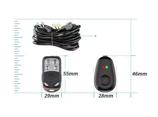 300w 18 Awg Kablo Demeti 15a Off Road Ledi Açma Kapama Kumandalı Kablo Uzaktan Kontrol Kumandalı