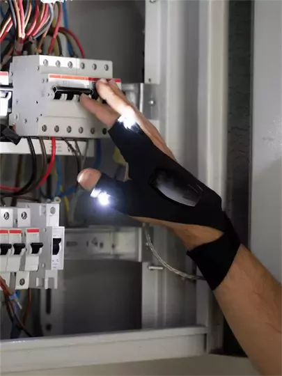 Led Işıklı Sağ El Tamirci ve Balıkçı Eldiveni Led Işıklı Sağ El Tamirci ve Balıkçı Eldiveni