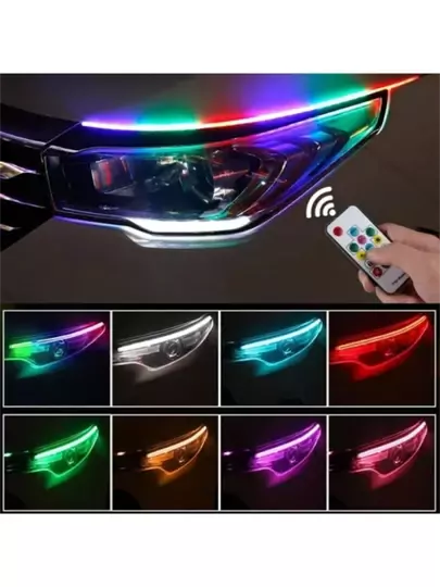 Üstü Kumandalı Far Içi & Far Kayar Led Açılış Animasyonlu 8 Renk Rgb