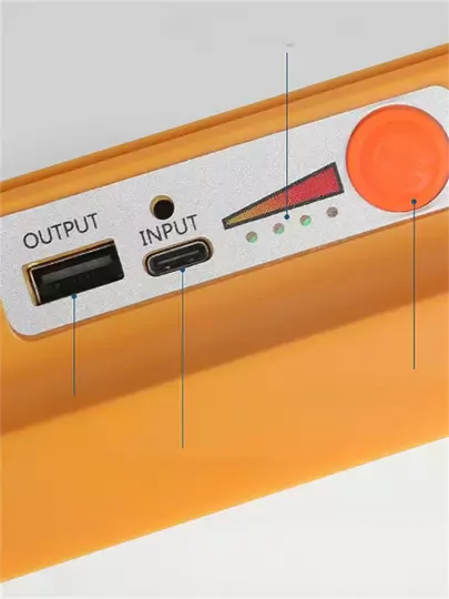 Güneş Enerjili Solar Şarj Edilebilir Taşınabilir USB Li 4 Bölme Led li Panel