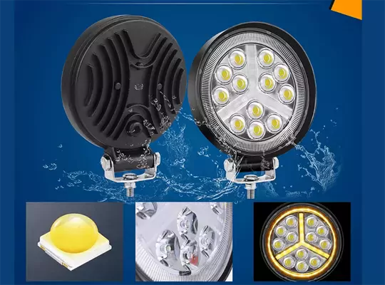3 Modlu 12-24v Yuvarlak Off Road Tekne Çalışma Lambası 3 Modlu 12-24v Yuvarlak Off Road Tekne Çalışma Lambası