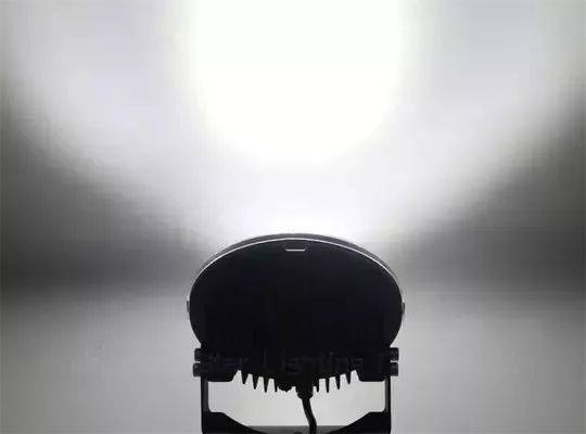37 Ledli Siyah Çerçeve 185w Off Road Led Sis Farı Su Geçirmez 12v 24v Yuvarlak Çalışma Lambası