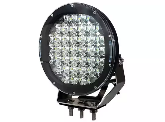 37 Ledli Siyah Çerçeve 185w Off Road Led Sis Farı Su Geçirmez 12v 24v Yuvarlak Çalışma Lambası