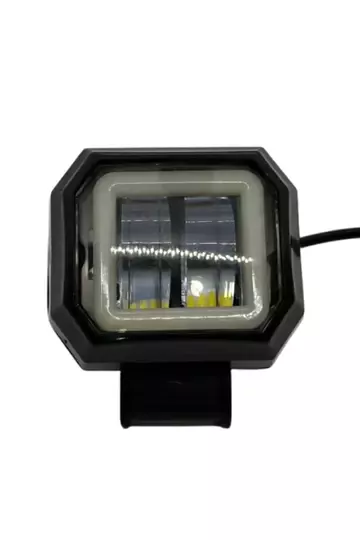 6D Dikdörtgen Off Road Spot Sis Lambası 12Cm 3 LED 20W Çalışma Işığı