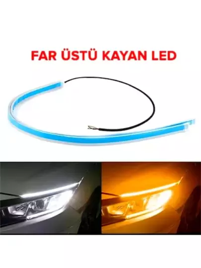 Far Üstü Ve Far Içi 2 Renkli Kayar Sinyalli Gündüz Ledi