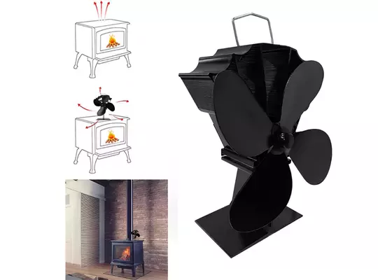4 Bıçaklı Isı Enerjili Fanı Ultra Sessiz Şömine Soba Fırın Verimli Isı Dağıtım Fanı 4 Bıçaklı Isı Enerjili Fanı Ultra Sessiz Şömine Soba Fırın Verimli Isı Dağıtım Fanı