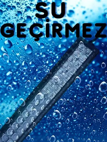 Led Bar Turuncu - Beyaz Işık Yayıcı Uzun Ince Off Road Led 107cm Flaş Işıklı