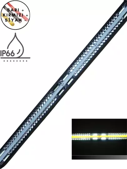 Led Bar Turuncu - Beyaz Işık Yayıcı Uzun Off Road Tekne Iş Makinesi Sis Farı 107cm Led Bar Turuncu - Beyaz Işık Yayıcı Uzun Off Road Tekne Iş Makinesi Sis Farı 107cm