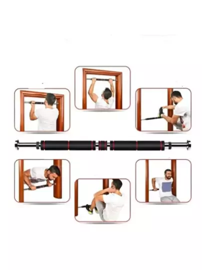 Uzun Barfiks Çubuğu 60-100 Cm Çift Süngerli Ayarlanabilir Barfiks Çekme Demiri Barfiks Aleti