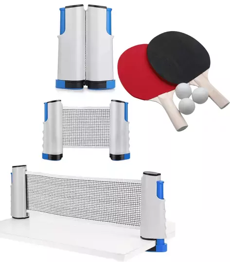 Açılır Kapanır Ayarlı Masa Tenisi File 2 Raket 3 Top Set