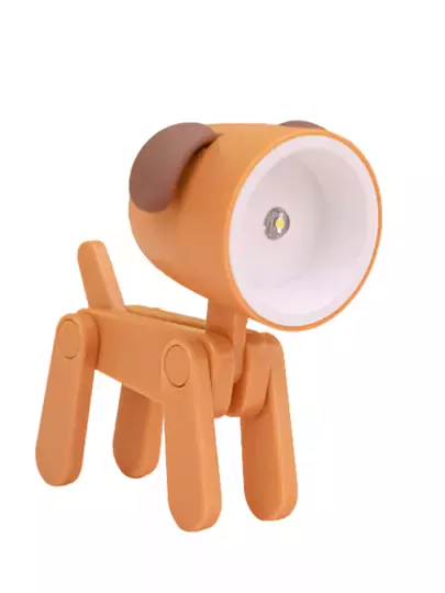 Mini Kahverengi Led Gece Lambası Sevimli Köpek Çocuklar Yatak Odası Başucu Oyuncak Masa Lambası