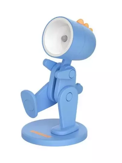 Mini Mavi Led Gece Lambası Sevimli Dinazor Çocuklar Yatak Odası Başucu Oyuncak Masa Lambası