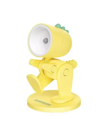 Mini Sarı Led Gece Lambası Sevimli Dinazor Çocuklar Yatak Odası Başucu Oyuncak Masa Lambası