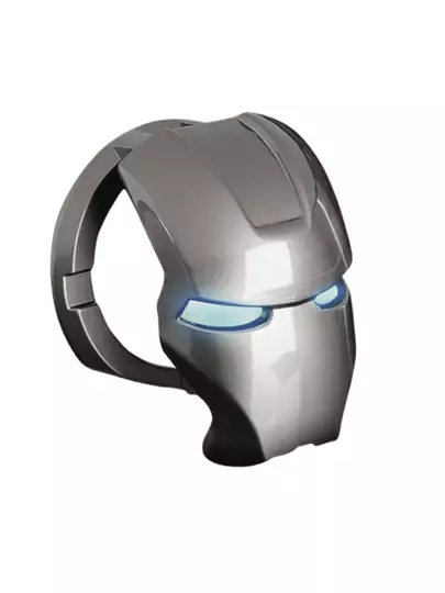 Start Stop Çerçevesi Koruyucu Kapak Metal Iron Man Gri