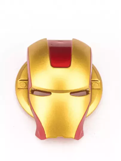 Start Stop Çerçevesi Koruyucu Kapak Metal Iron Man Sarı-Kırmızı