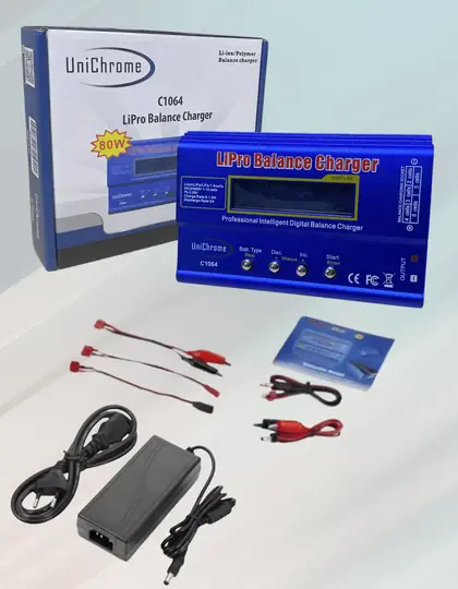 10A Adaptörlü Rc Lityum Pil Şarj Cihazı 18650 Pil Şarj