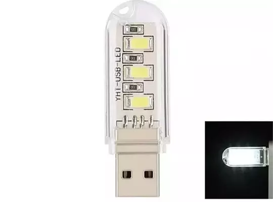 3 Led Beyaz Taşınabilir Mini Usb Led Lamba 5730 Smd Kamp Stick Led