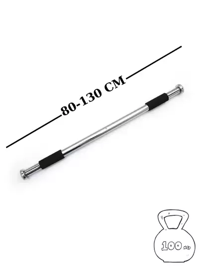 Barfiks Çubuğu 80-130cm Çift Süngerli Ayarlanabilir Koridor Barfiksi