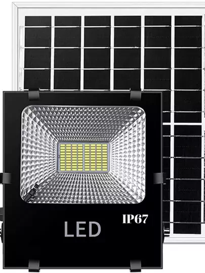 60w Solar Projektör Güneş Enerjili Sokak Armatürü Duvar Lambası