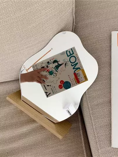 23 Cm X 19 Cm Düzensiz Estetik Makyaj Aynası Çerçevesiz, Dekoratif Masa Üstü Ayna Yatak Odası 23 Cm X 19 Cm Düzensiz Estetik Makyaj Aynası Çerçevesiz, Dekoratif Masa Üstü Ayna Yatak Odası